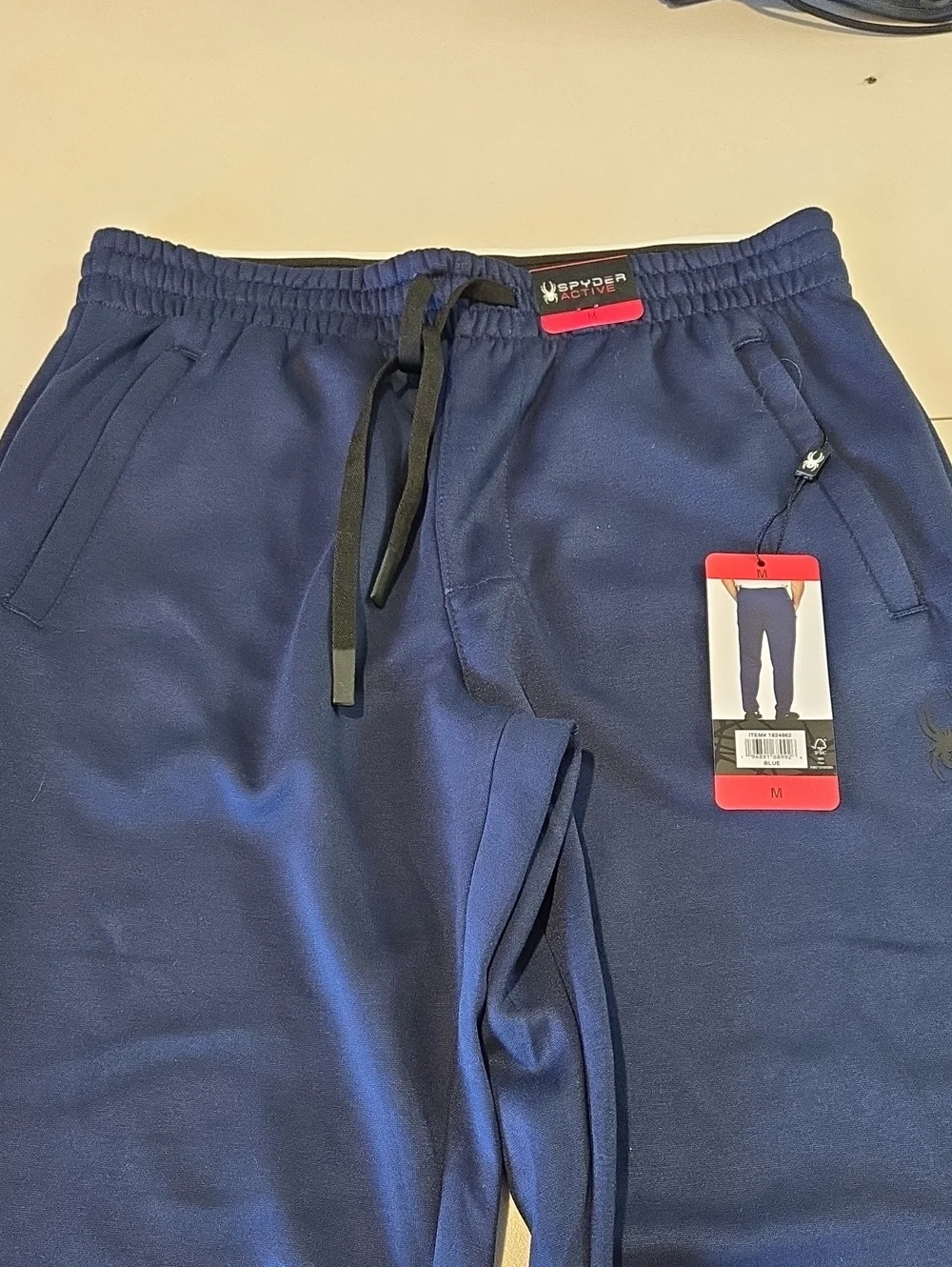 SPYDER ACTIVE Men's Navy Pull-On Jogger Pants Size Med